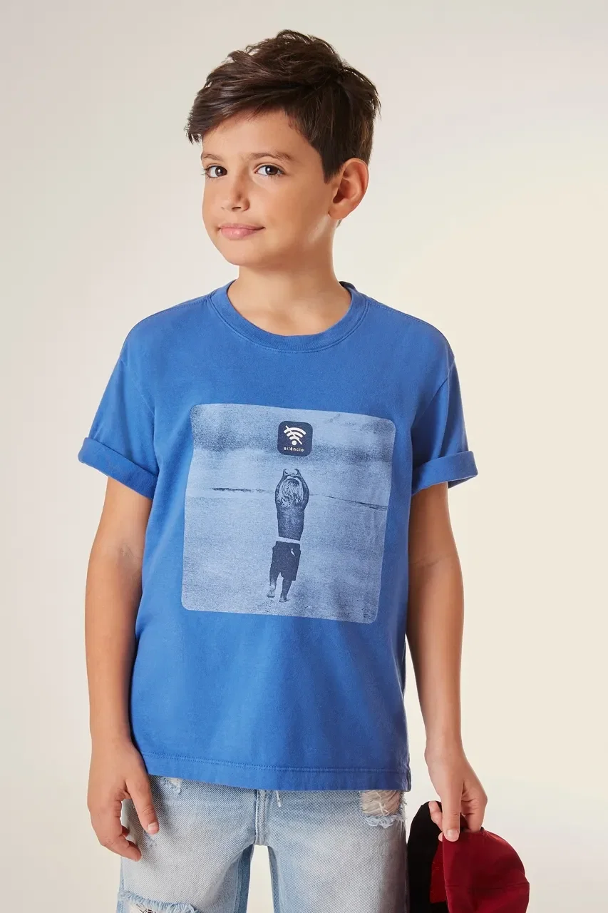 Camiseta Estampada RESERVA MINI Silêncio