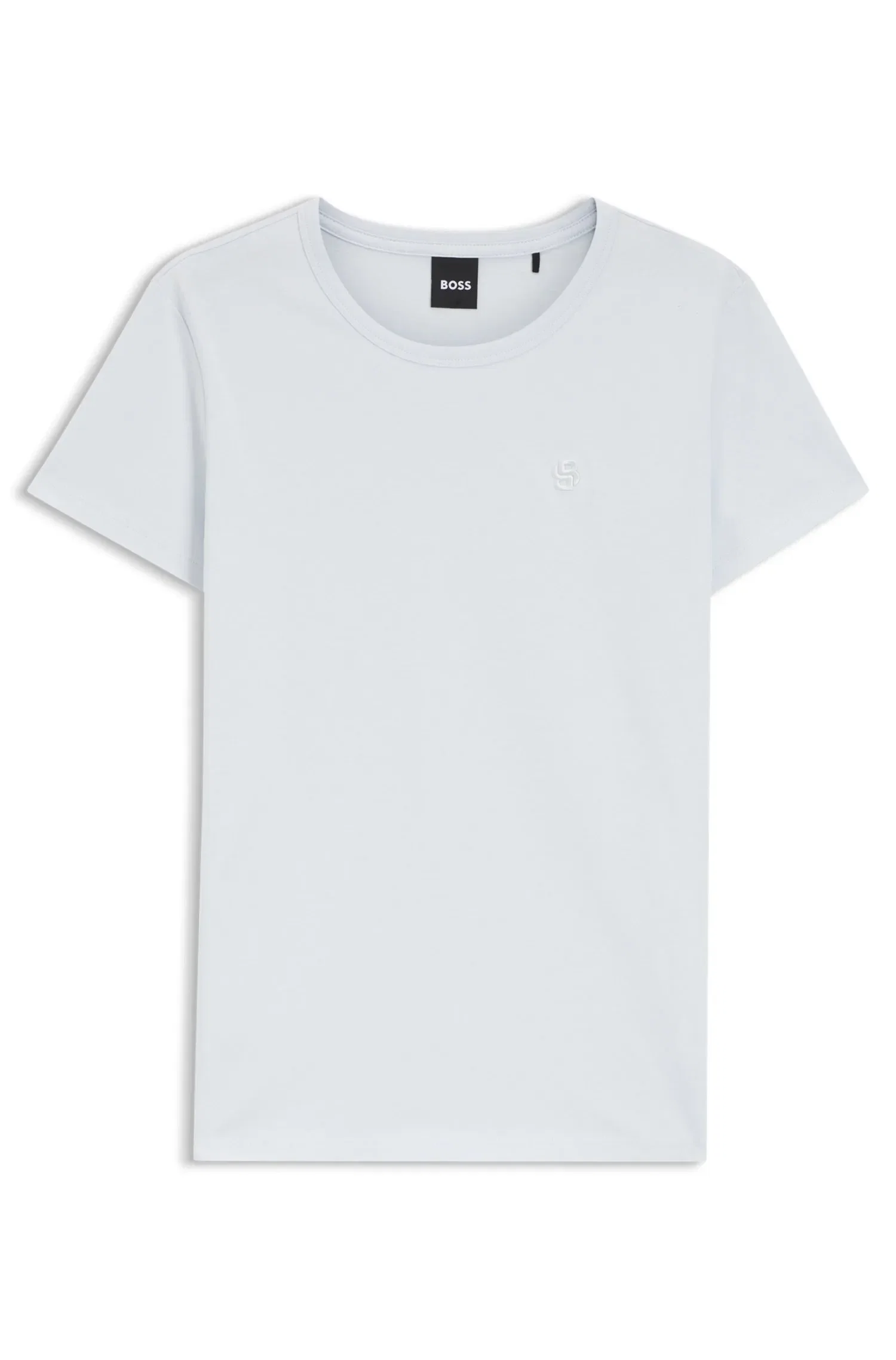 Camiseta Slim Fit Em Algodão Com Monograma Double B — imagem 1