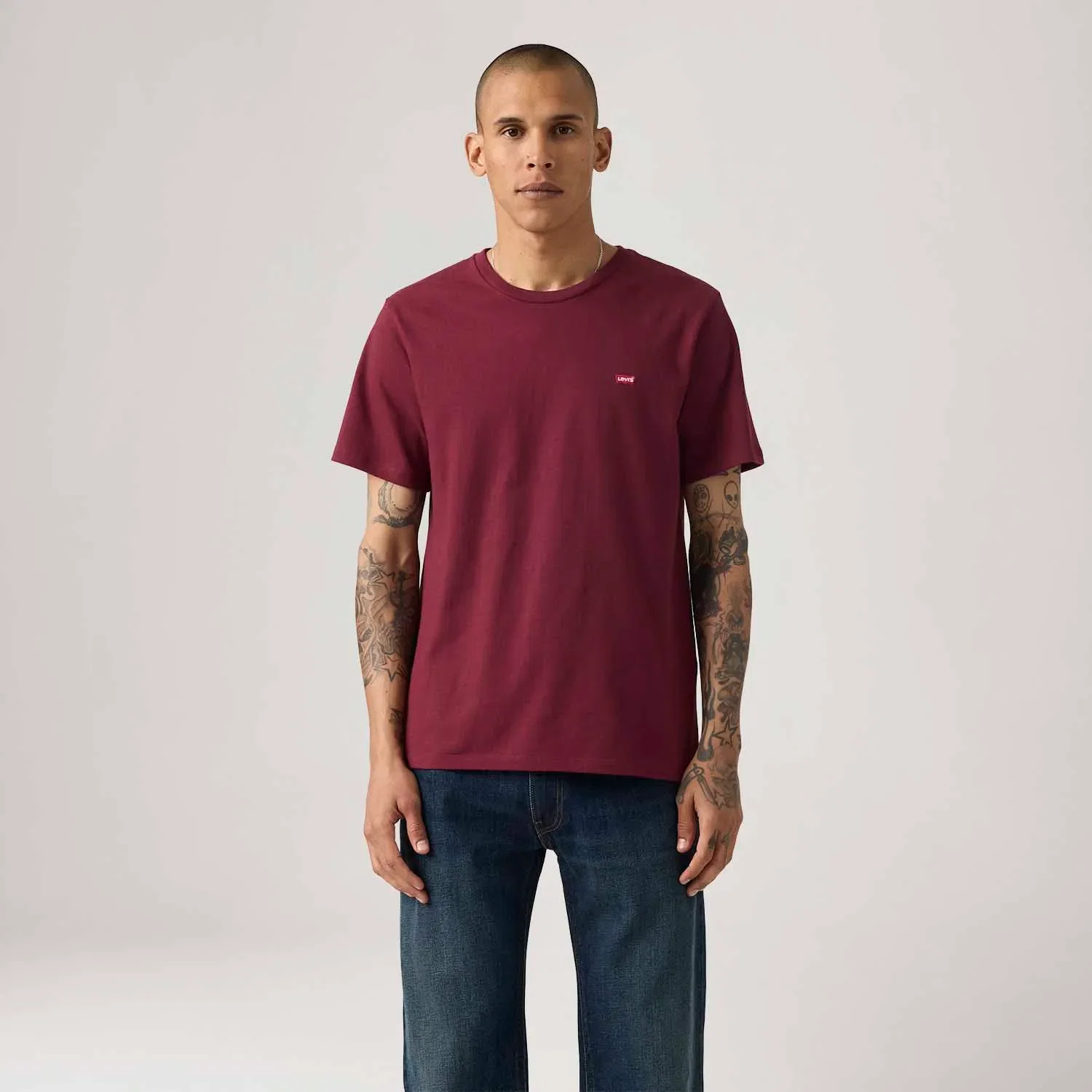 Camiseta Levi's® Original Housemark Vermelha Manga Curta — imagem 1