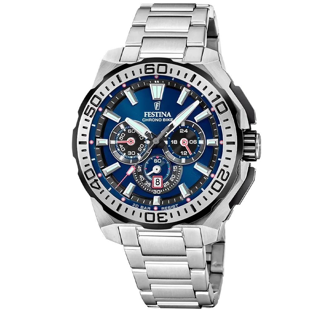Relógio Festina Masculino em Aço Prateado F20724-2
