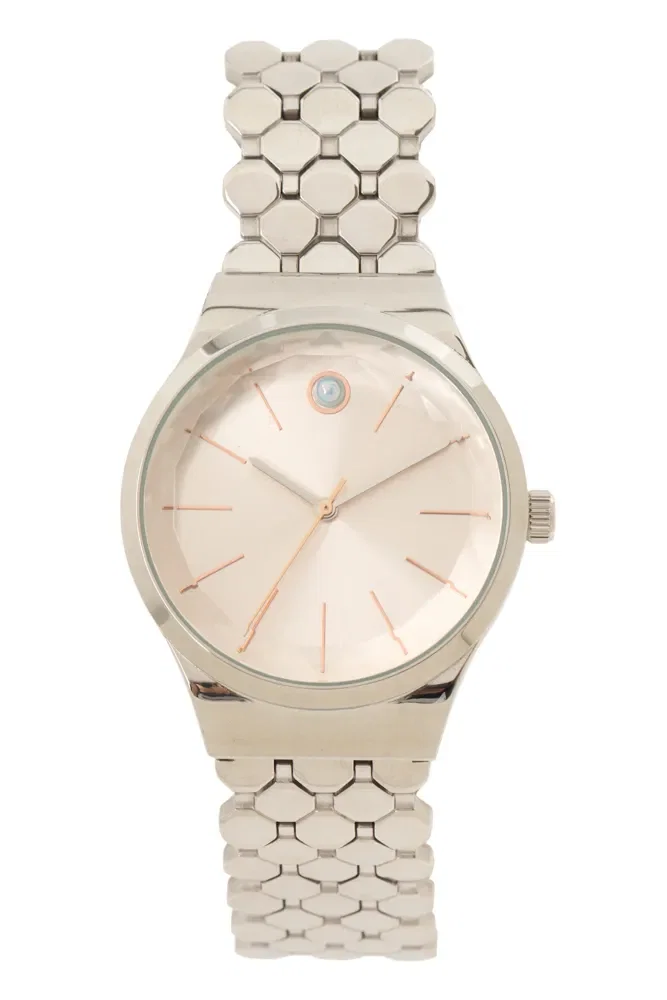 Relógio Analógico Feminino Space Lua Facetado Rosé — imagem 1