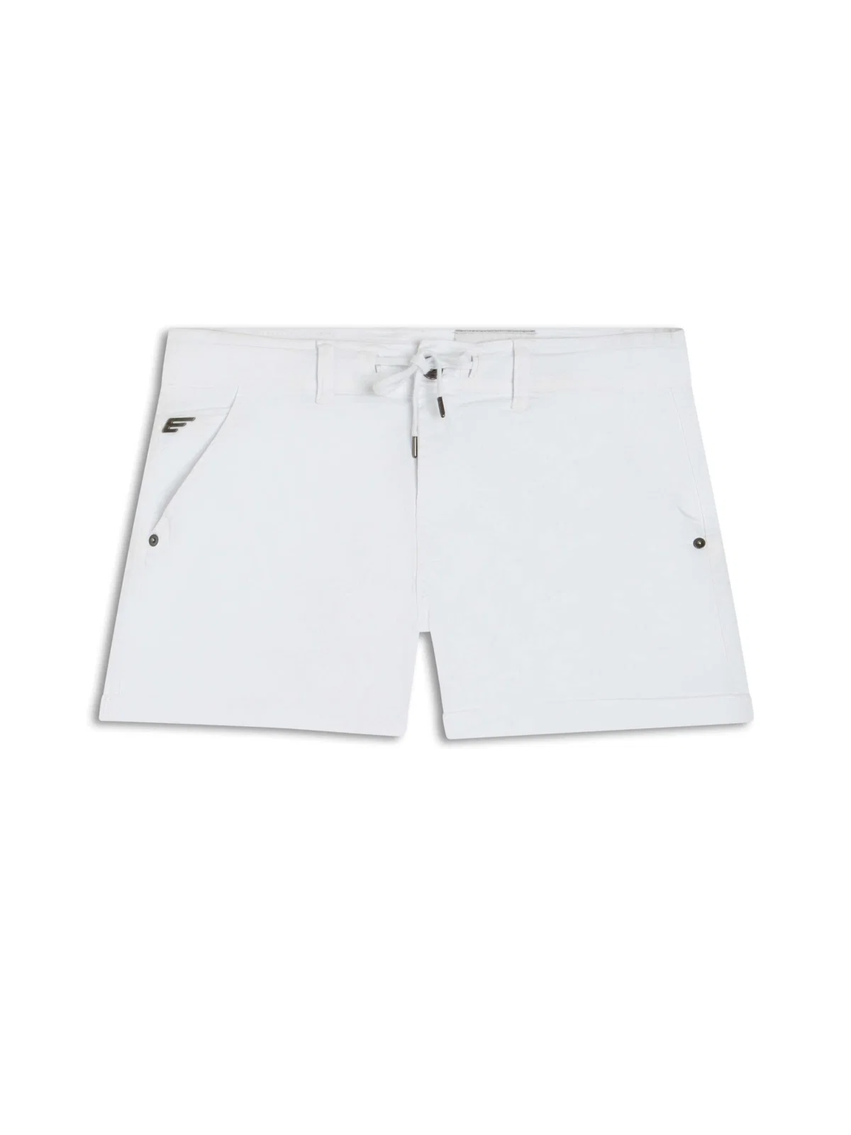 Short Jogging Slim Preppy Branco