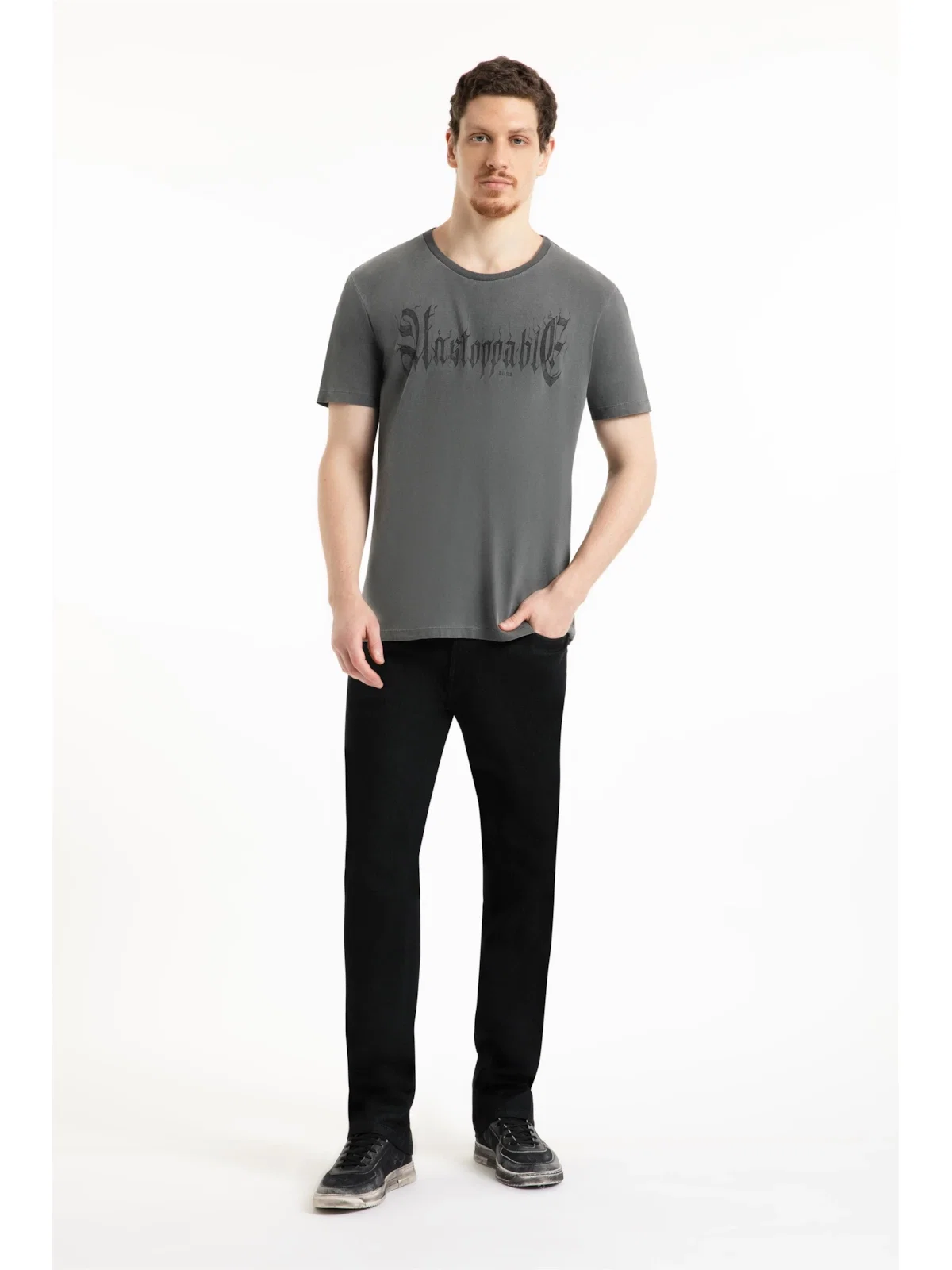 T-Shirt Washed Unstoppable Classic Preto — imagem 1