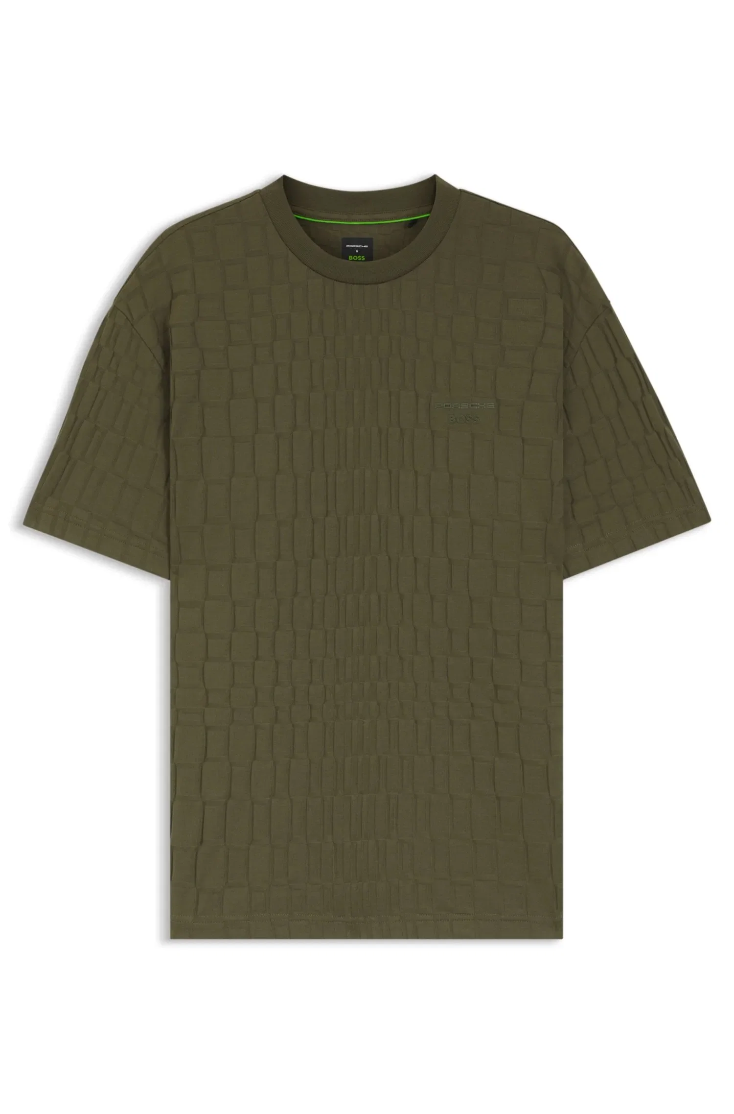 Camiseta Porsche X BOSS Em Jacquard De Algodão — imagem 1