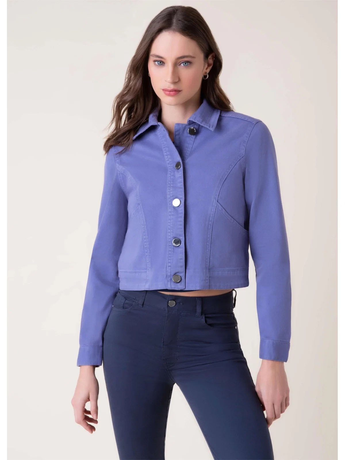 Jaqueta Vintage Denim Color Hortencia