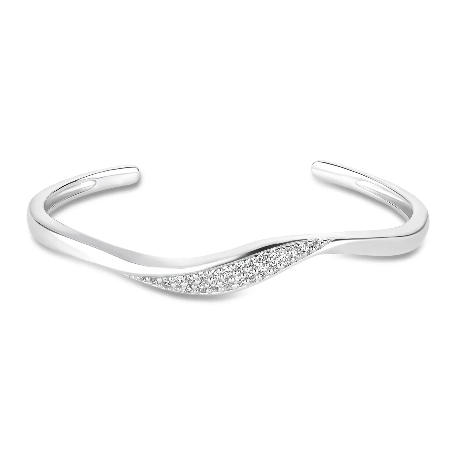 Bracelete Life II em Prata 925 com Pedras Incolores — imagem 1