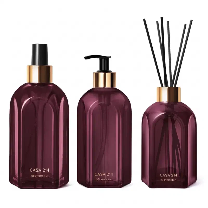 Combo Casa 214 Figo Magnífico: Aromatizador Spray 250ml + Sabonete Líquido 250ml + Difusor de Varetas 250ml