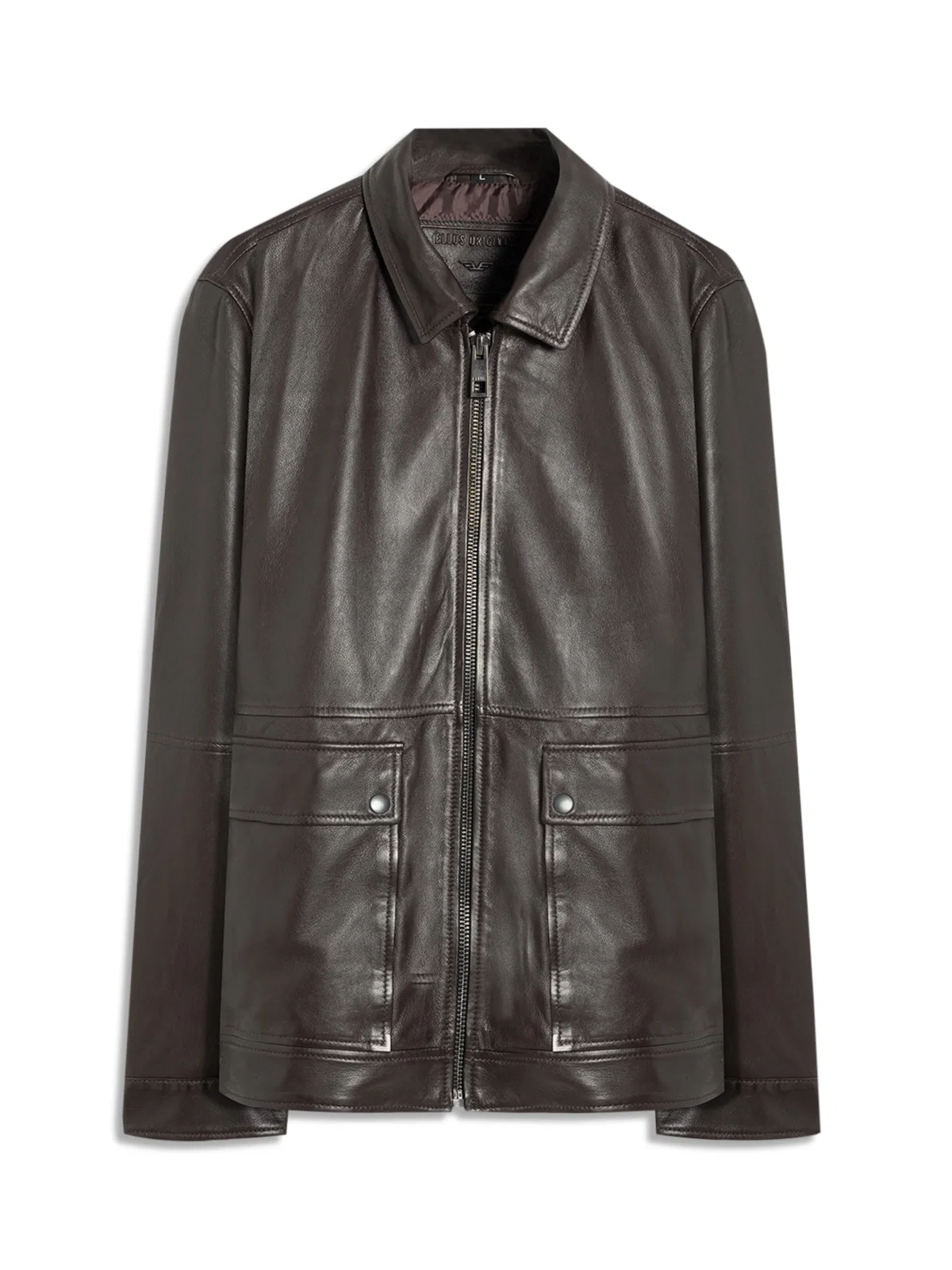 Jaqueta Leather Golf Dark Brown