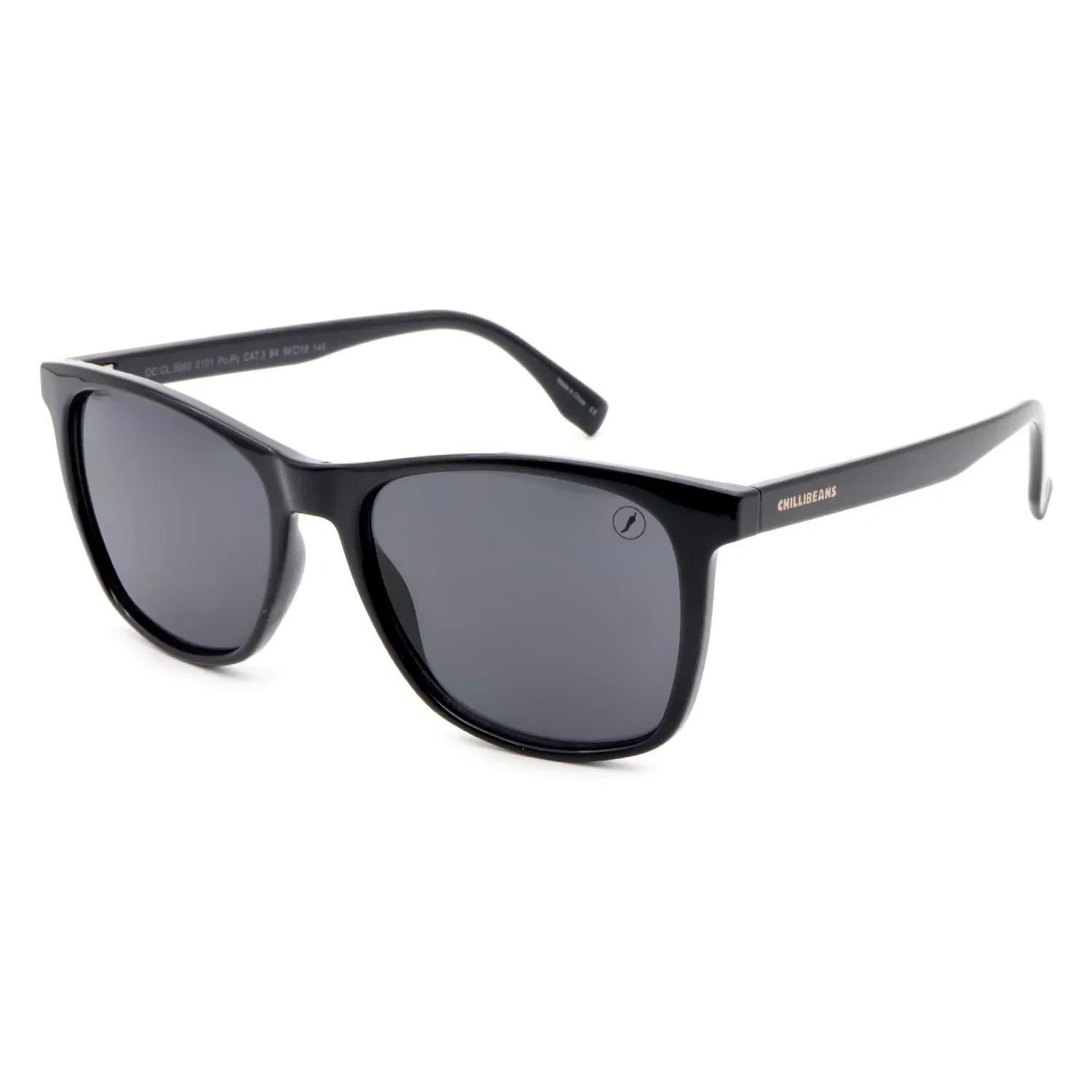 Óculos de Sol Masculino Chilli Beans Quadrado Preto — imagem 1