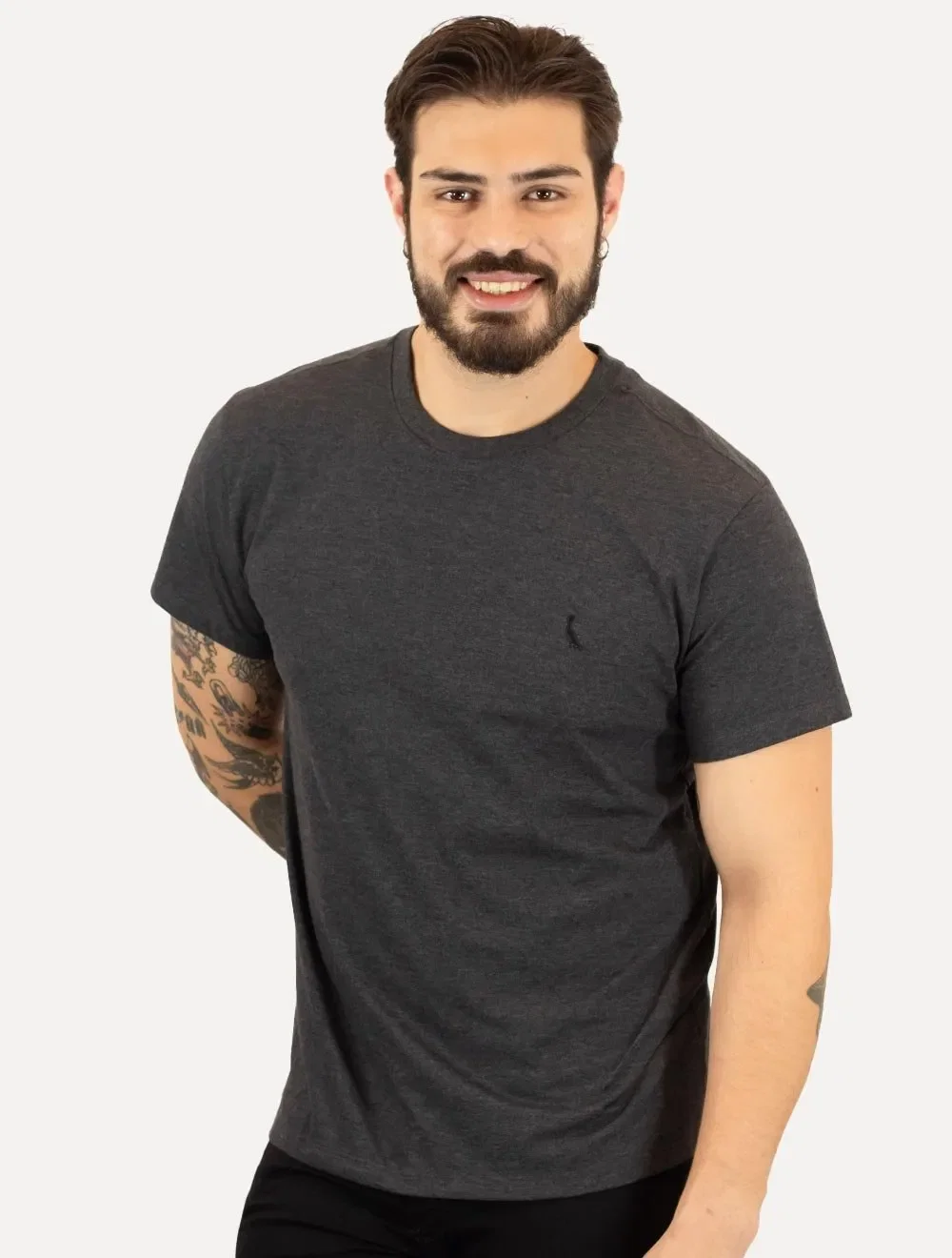 Camiseta Reserva Masculina Regular Paris Stoned Preta — imagem 1