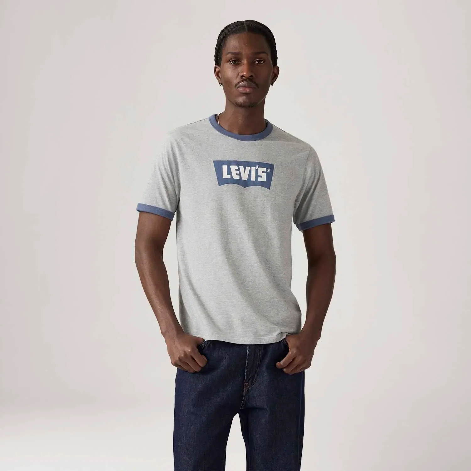 Camiseta Levi's® Standard Ringer Cinza
