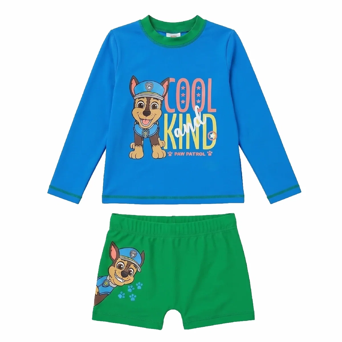 Conjunto Praia Kids Lycra Patrulha Canina Proteção Uv 50+ Tip Top