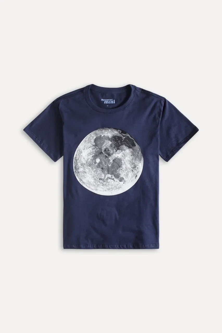 Camiseta Mini Pf Estampada Moon 2.0 Ii