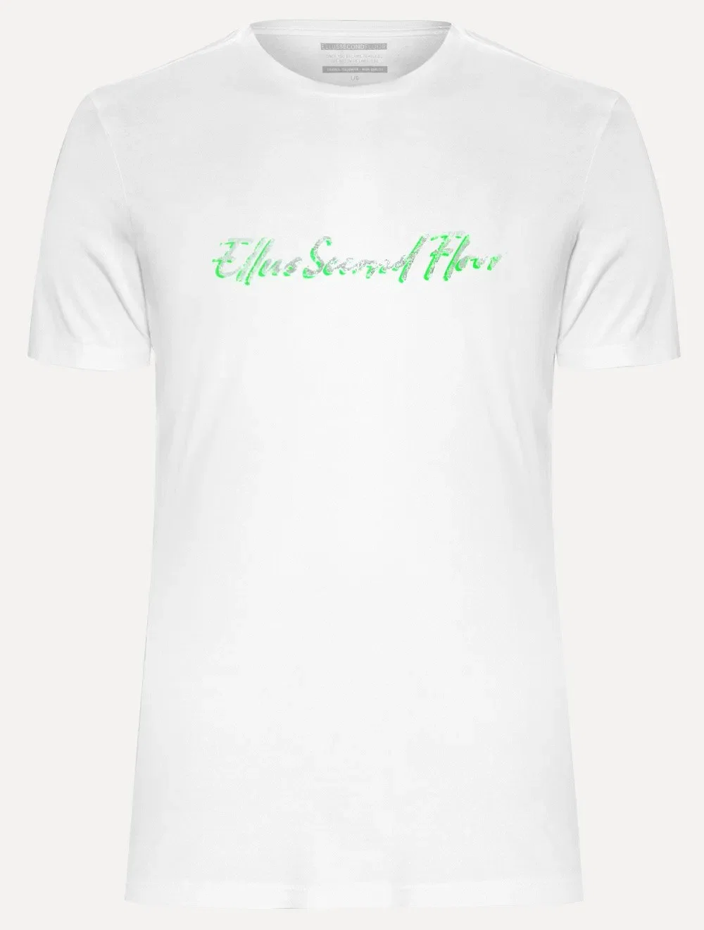 Camiseta Ellus Masculina Cotton Fine 2nd Floor Foil Classic Branca