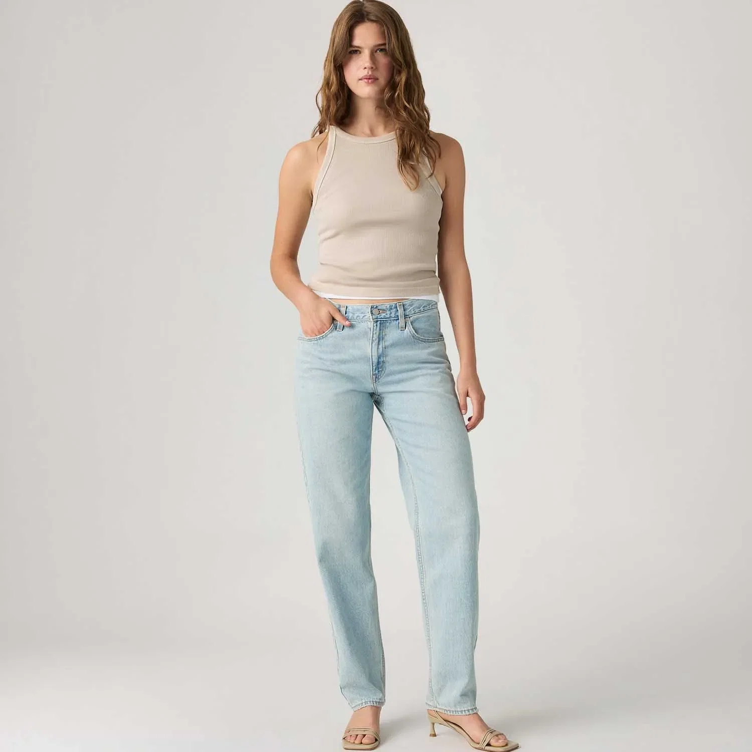 Calça Jeans Levi's® Loose Taper Lavagem Clara — imagem 1