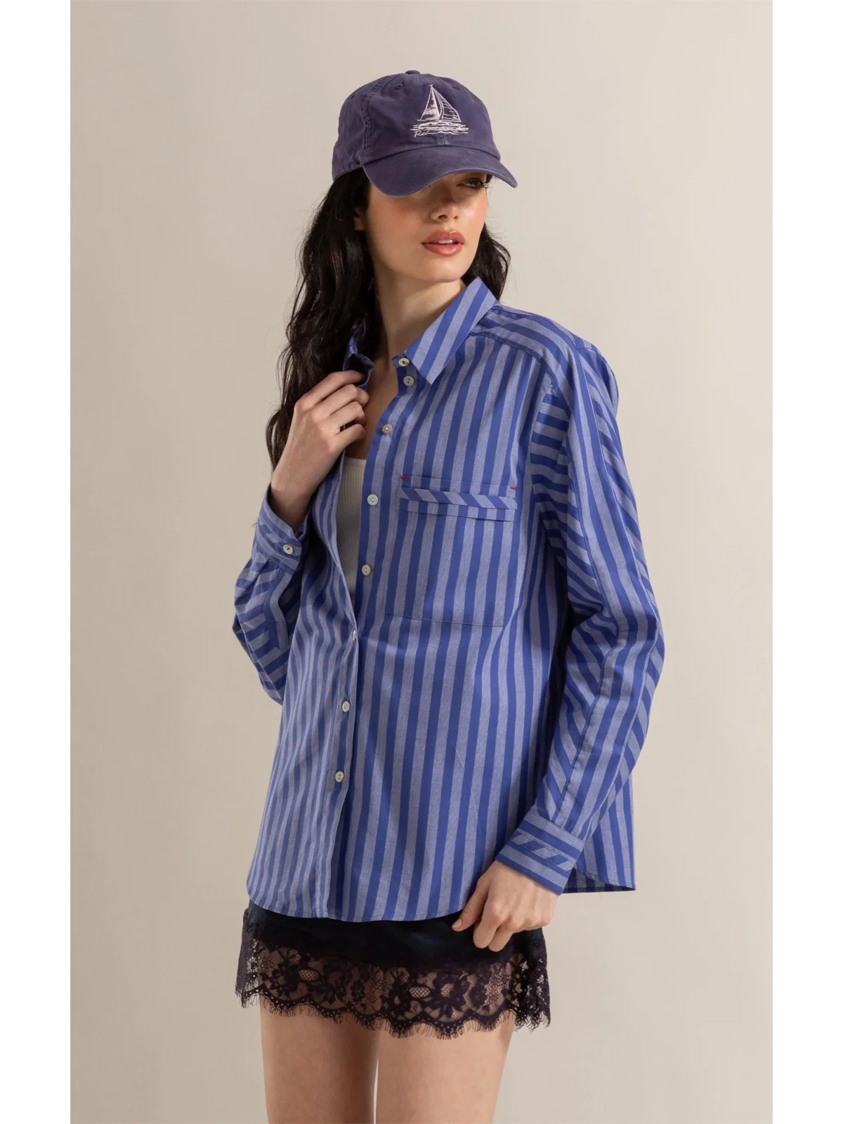 Camisa Sloan Algodão Azul Bic