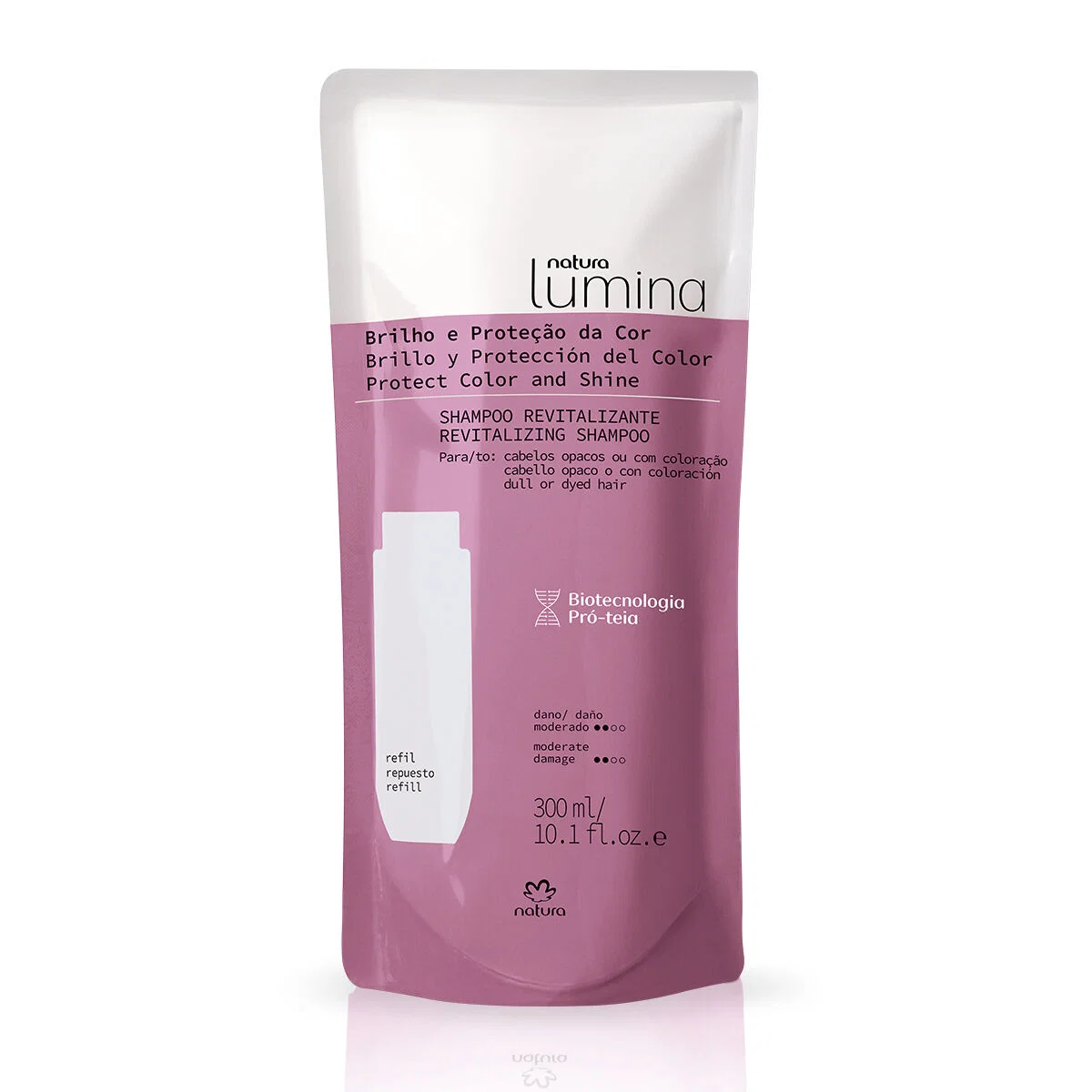 Refil Shampoo Revitalizante para Cabelos Opacos ou com Coloração Lumina 300 ml — imagem 1
