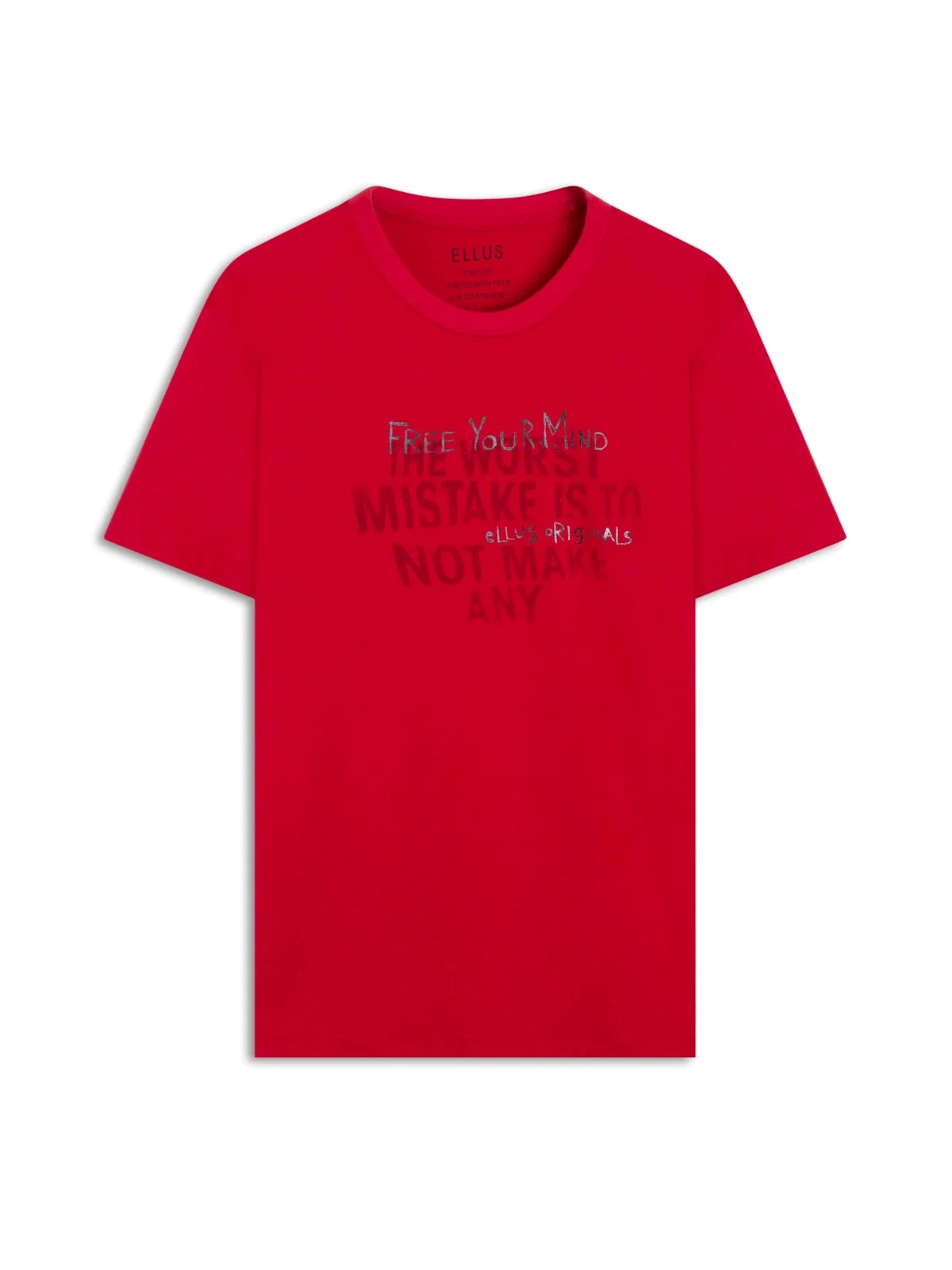 T-Shirt Fine Free Your Mind Vermelho — imagem 1