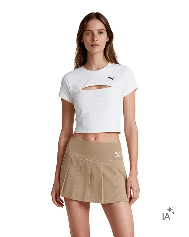 Saia Puma Classics Pleated Feminina