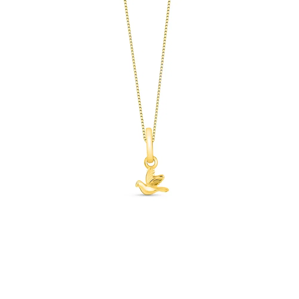 Pingente Religioso Espirito Santo em Ouro Amarelo 18k, 10mm