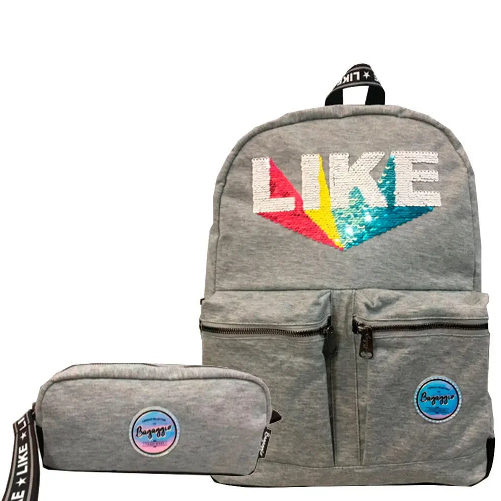 Kit Moletom Like Cinza