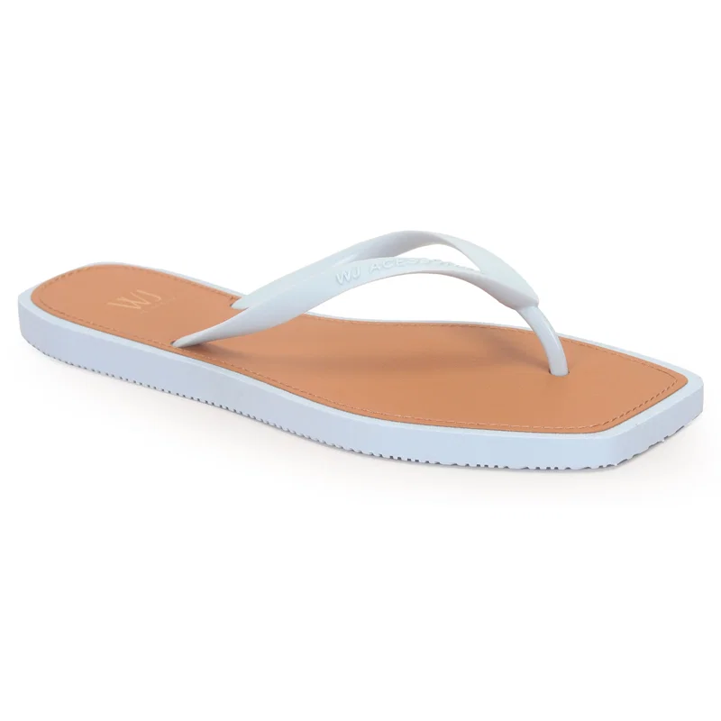 Chinelo Dedo Sola Quadrada Caramelo