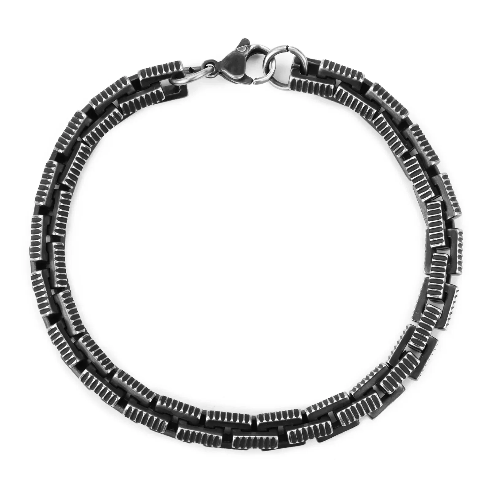 Pulseira Life Masculino VI em Aço Envelhecido — imagem 1
