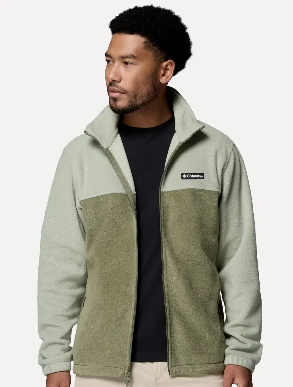 Jaqueta Columbia Masculina Fleece Steens Mountain Full Zip Verde / Verde Claro — imagem 1