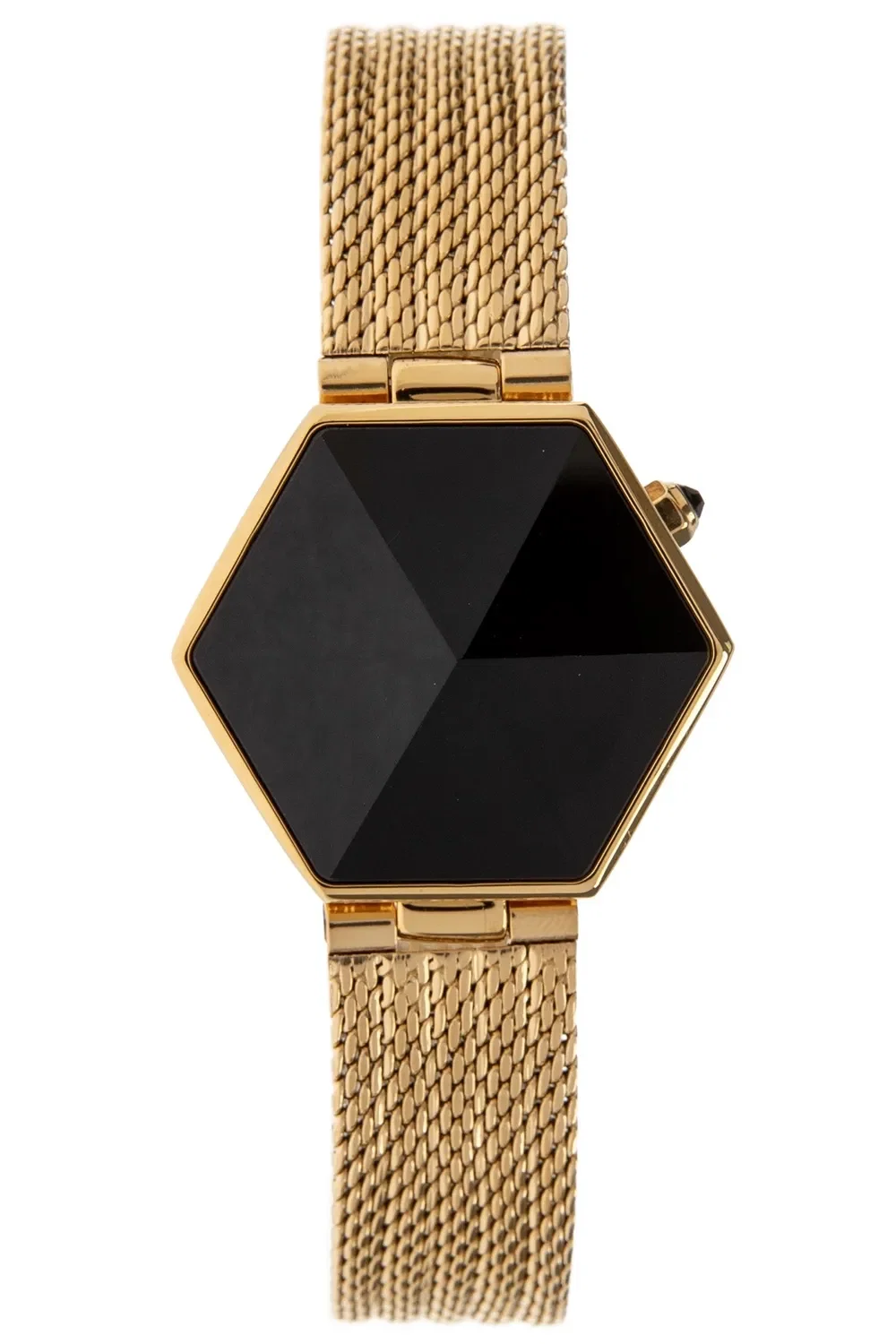 Relógio Digital Feminino Chilli Beans Hexagonal Dourado — imagem 1