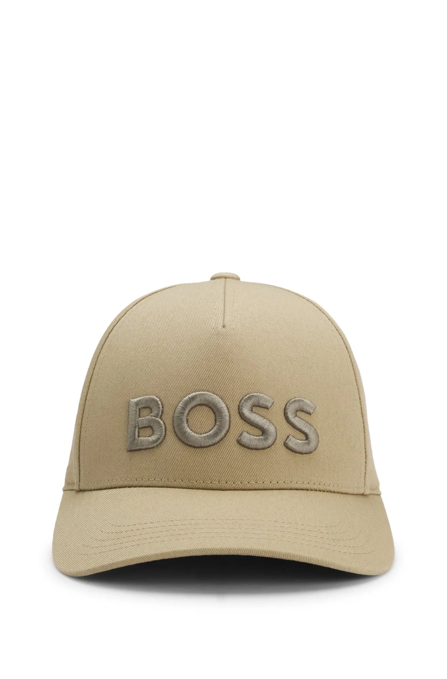 Boné Em Sarja De Algodão Com Logo Bordado