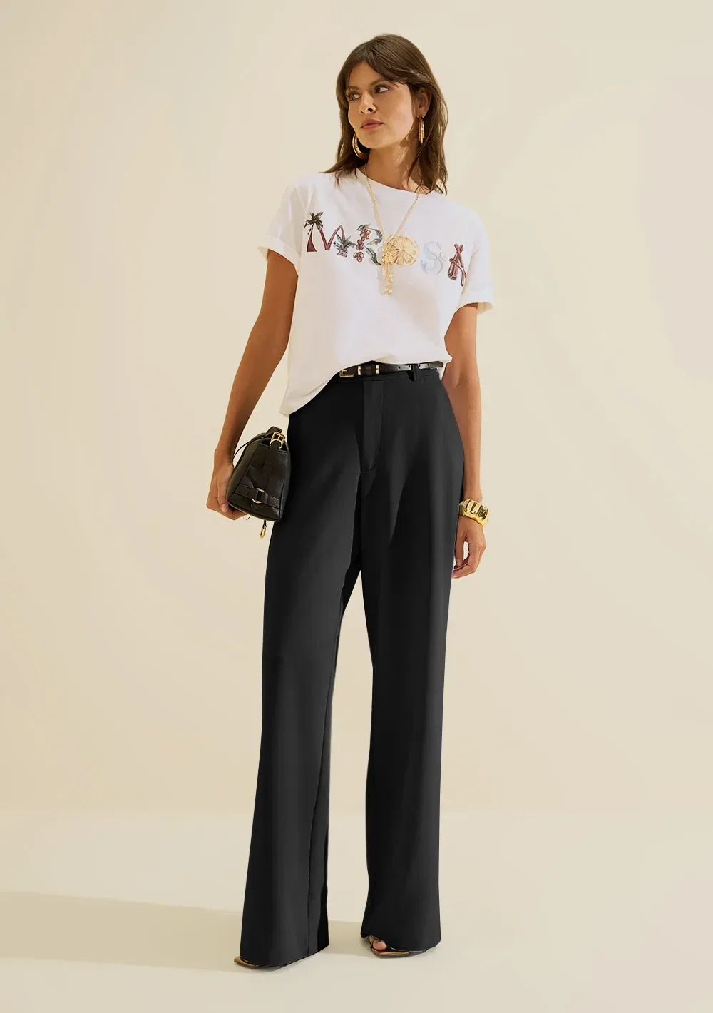 Calça Reta Origem Preto