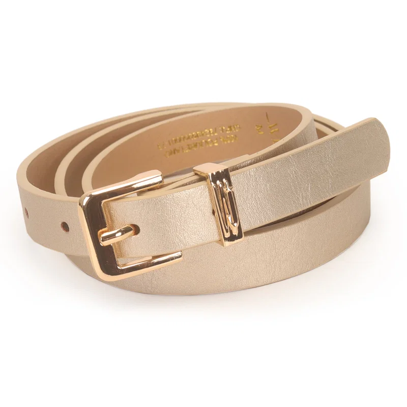 Cinto Feminino Passante Metal Com Logo Wj Alto Relevo 2 Cm