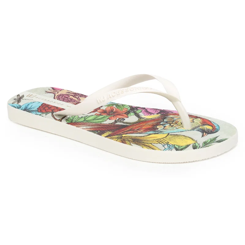 Chinelo Dedo Estampa Floral