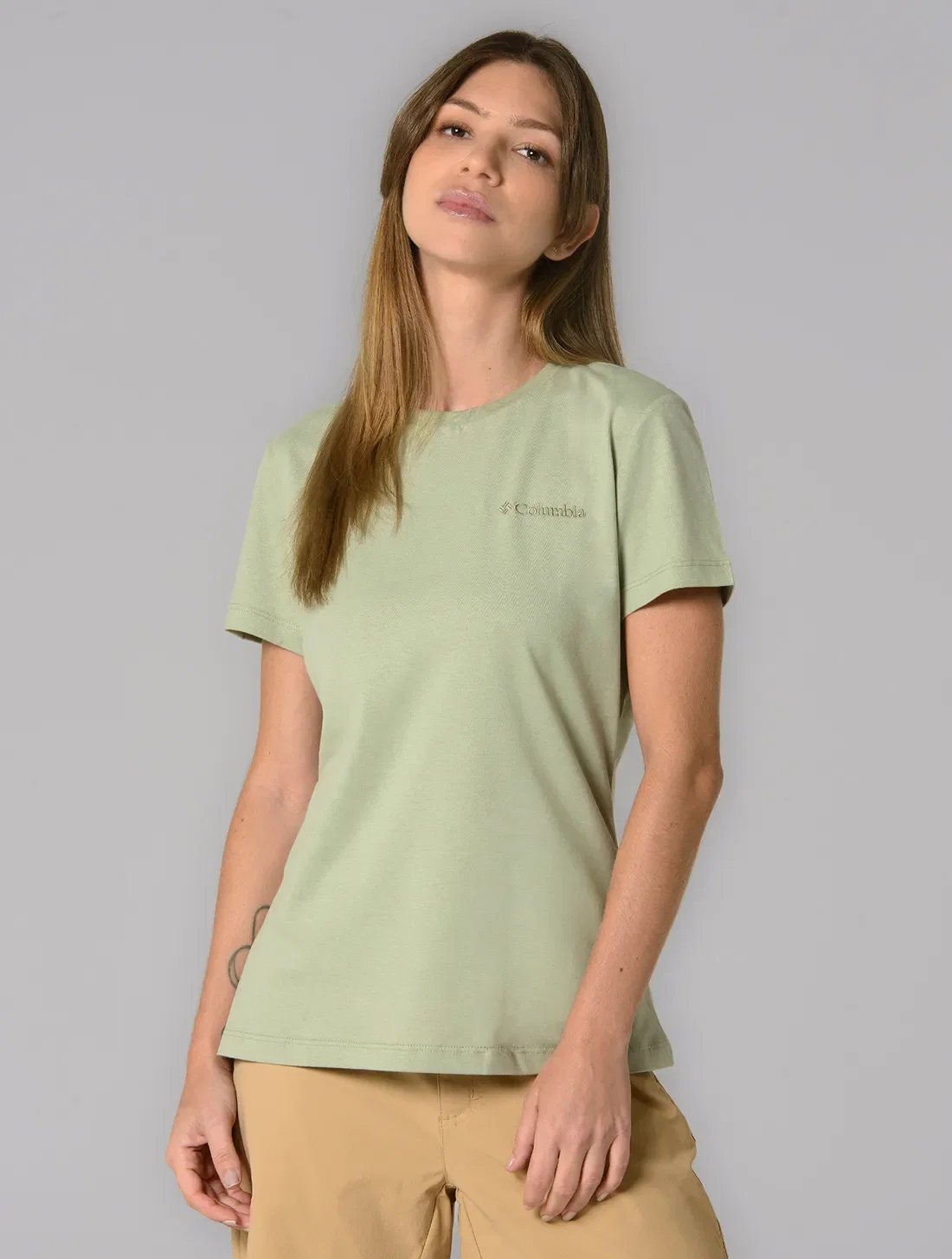 Camiseta Columbia Feminina Basica Bordado — imagem 1
