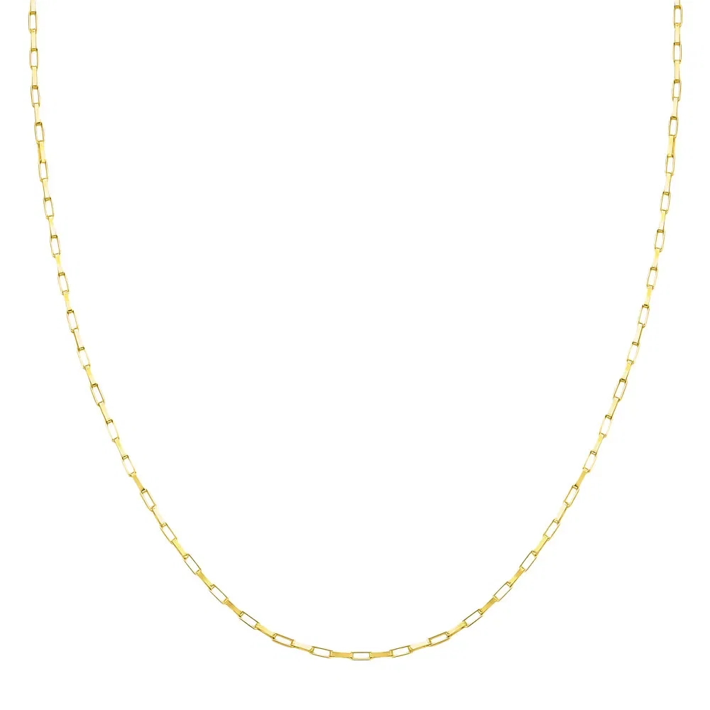 Corrente Veneziana Alongada em Ouro Amarelo 18k, 40cm — imagem 1
