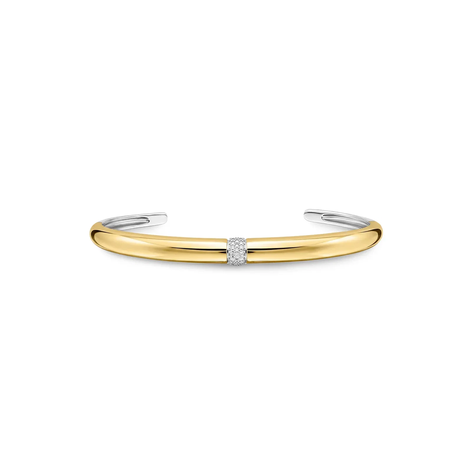 Pulseira Mykonos em Prata 925 e Ouro Amarelo 18k com Diamantes