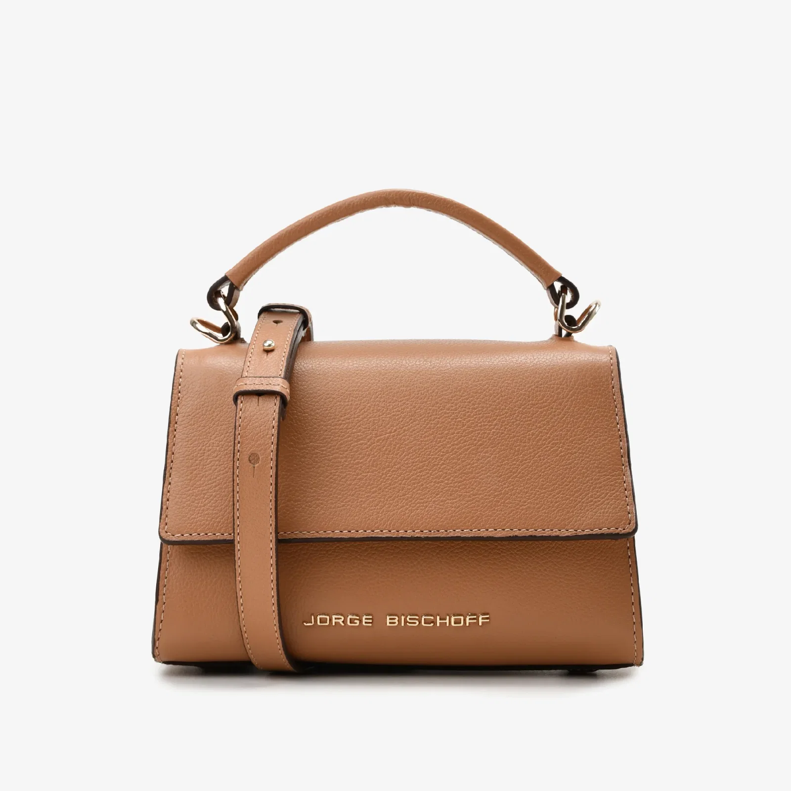 Bolsa Satchel Caramelo Trigo Couro