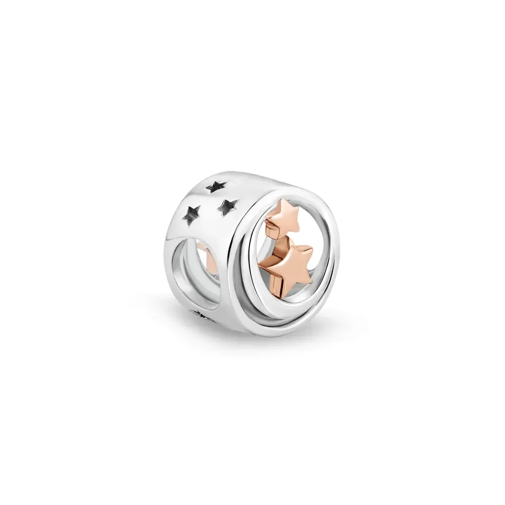 Separador Life Rosé Estrela em Prata 925 e Liga Rosé com Banho de Ouro Rosé 18k