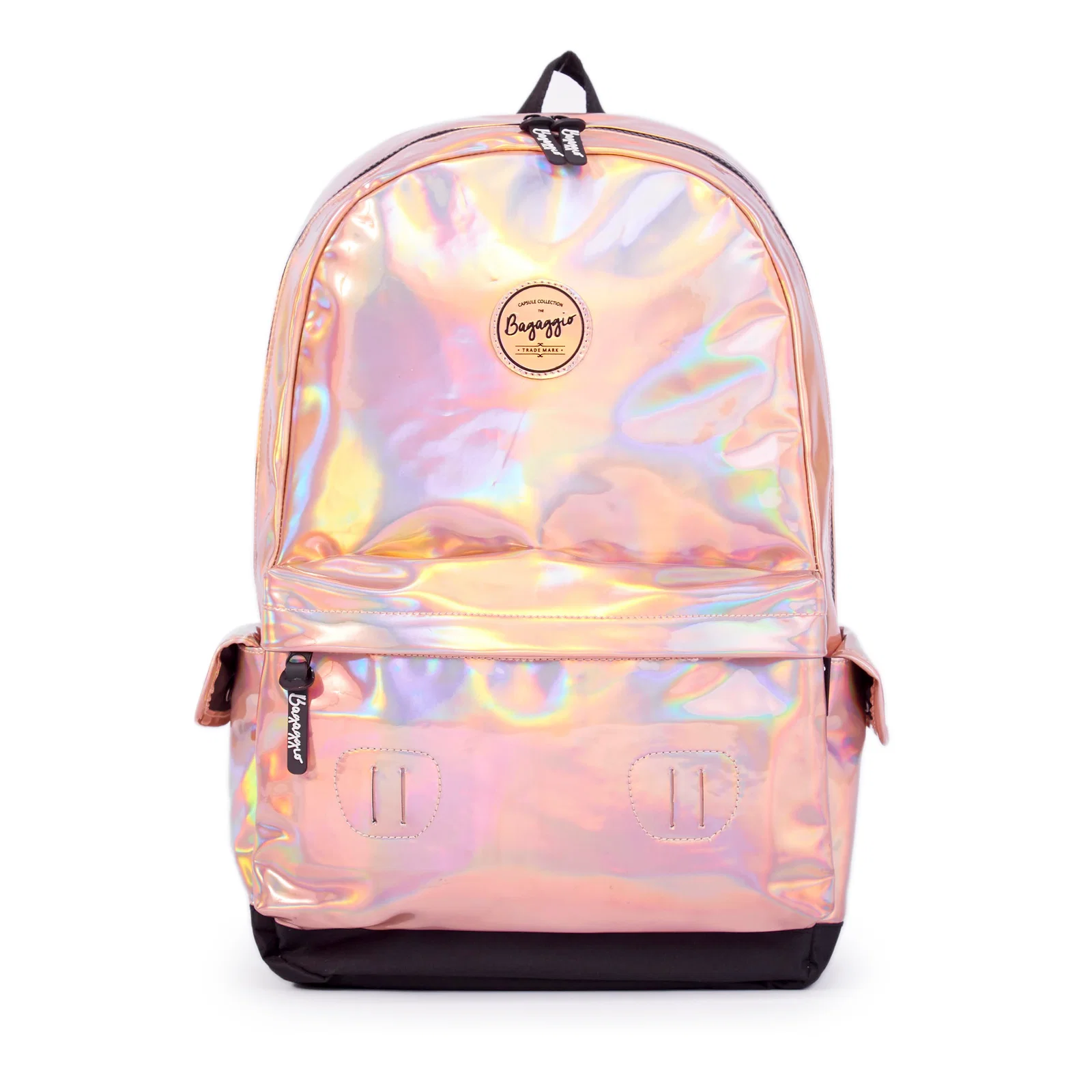Mochila Feminina Holografica I Dourada