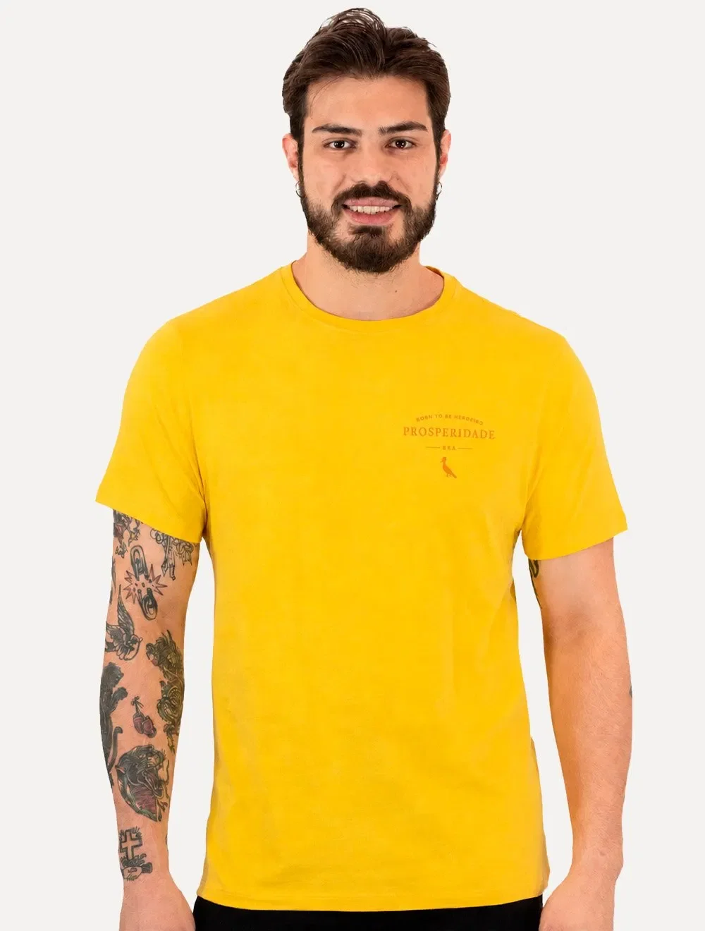 Camiseta Reserva Masculina Born To Be Herdeiro Amarela