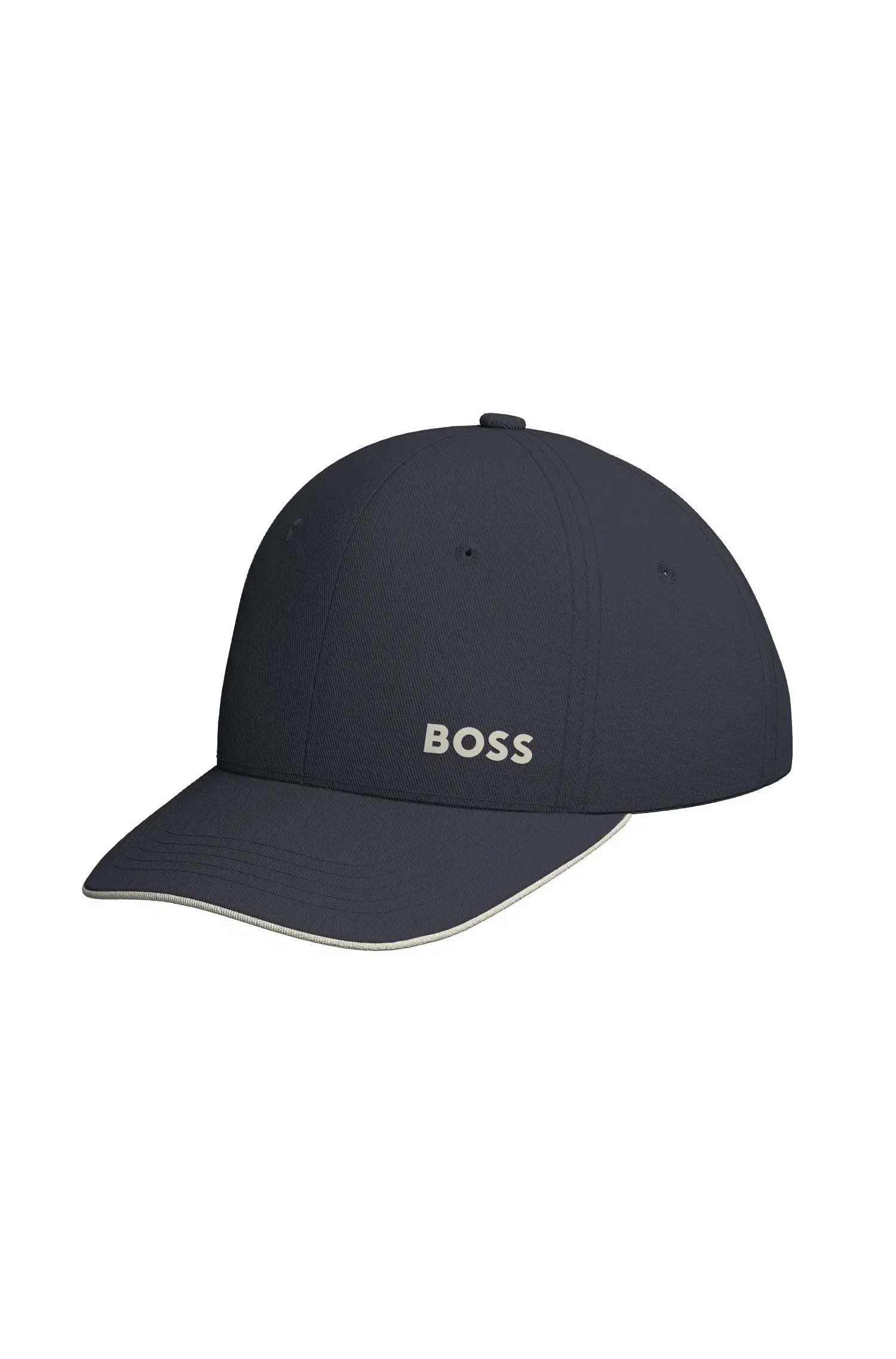 Boné Em Sarja De Algodão Com Logo Impresso