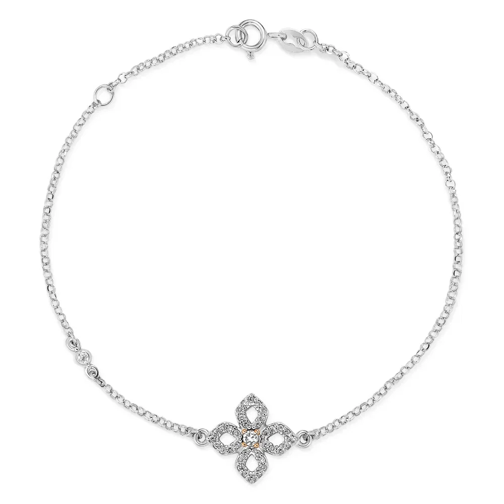 Pulseira Giardino em Ouro Branco 18K com Diamantes — imagem 1