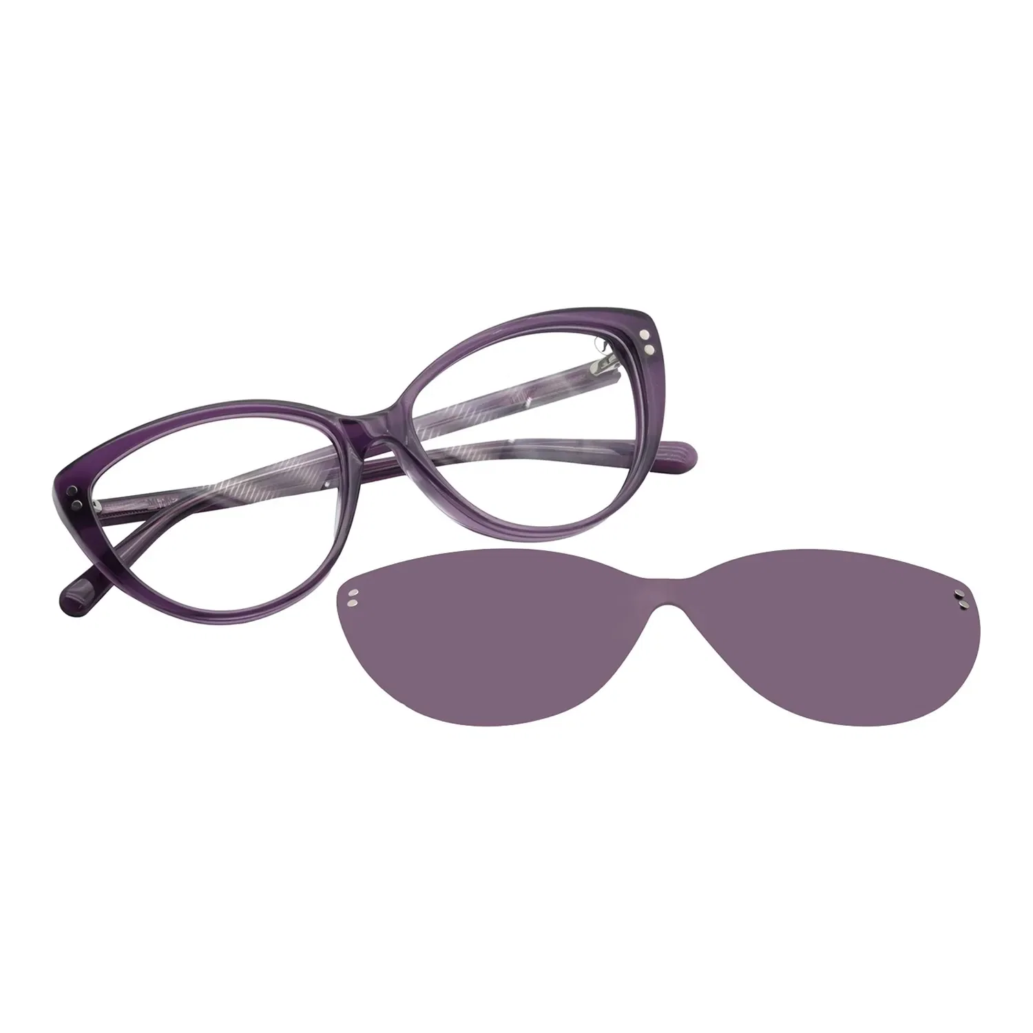 Armação Para Óculos de Grau Feminino Chilli Beans Multi Cat Polarizado Roxo