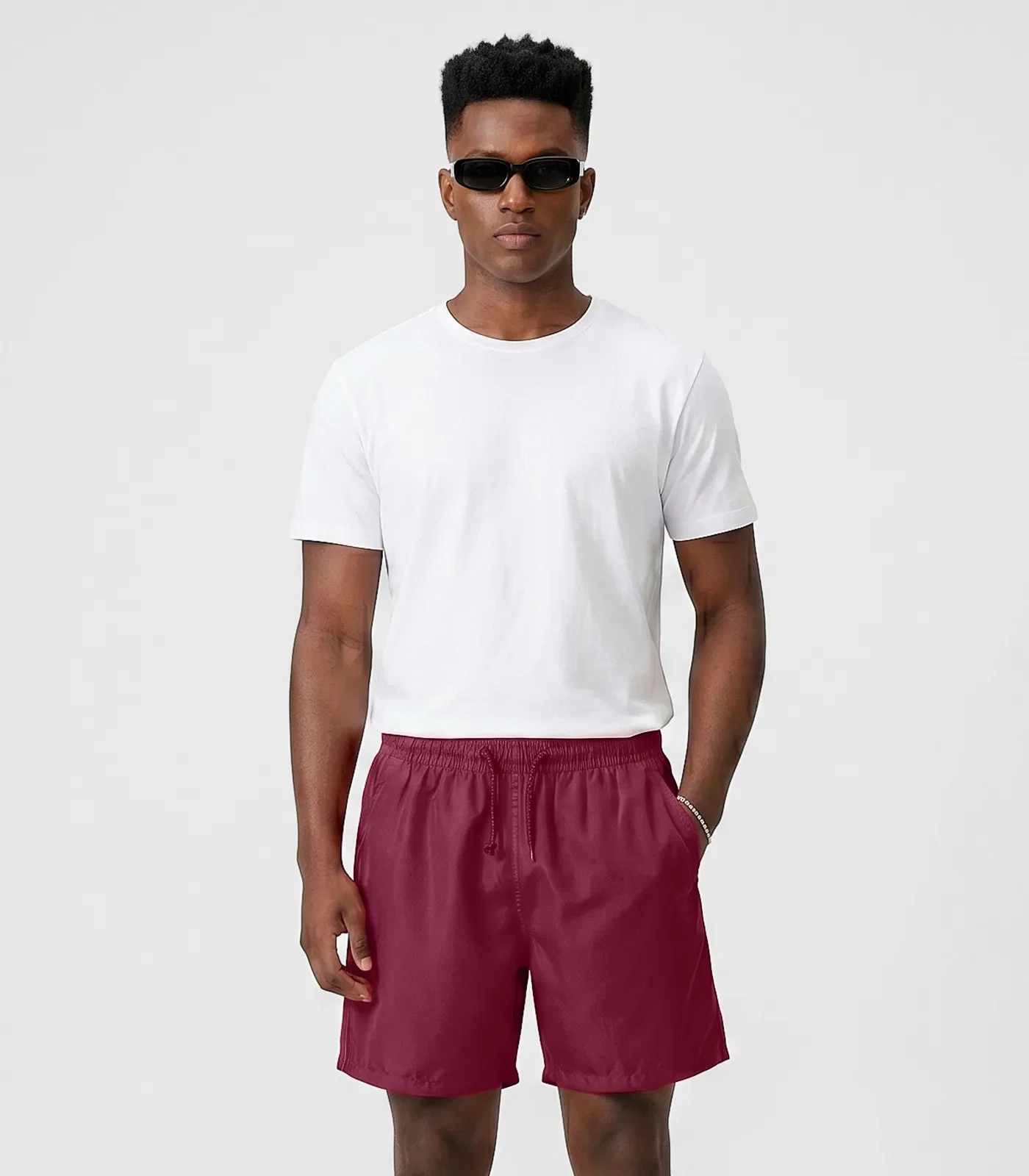 Bermuda Masculina Com Bolsos De Tactel Filt Surf Vermelho