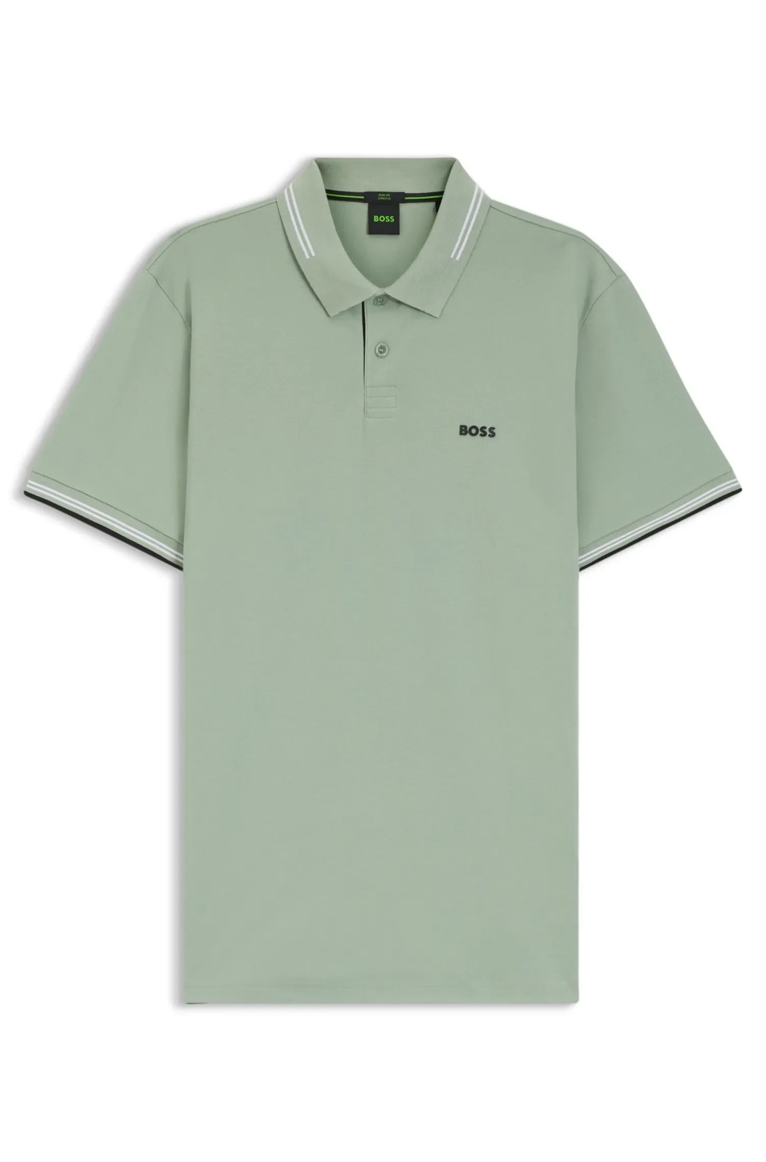 Polo Slim Fit Em Algodão Elástico — imagem 1