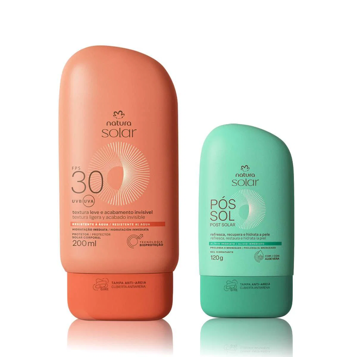 Kit Protetor Solar Corporal FPS 30 e Gel Hidratante Pós-sol Natura Solar