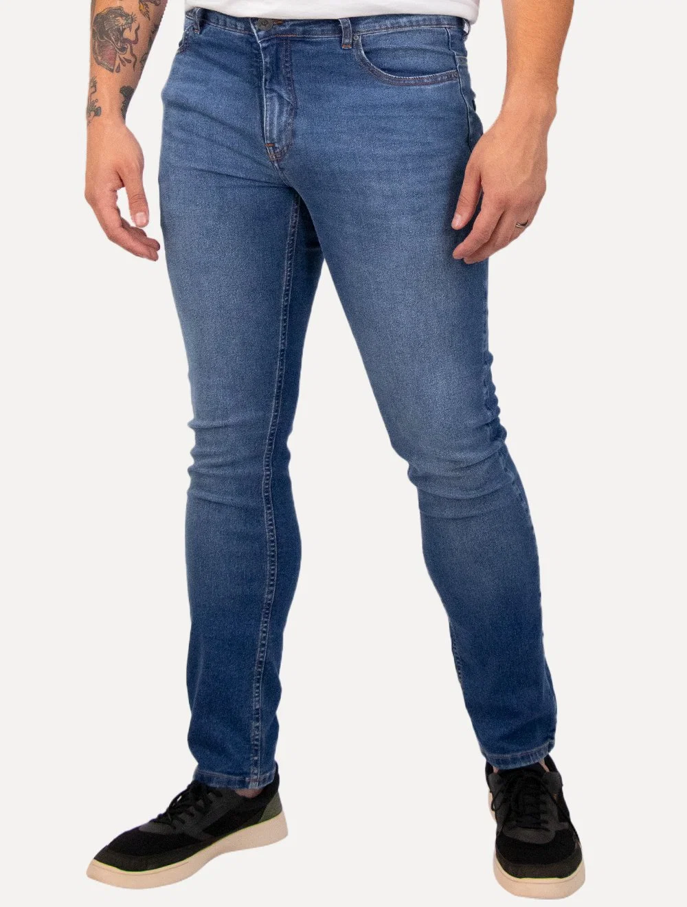 Calça Reserva Jeans Masculina Skinny Eric Índigo Azul Médio
