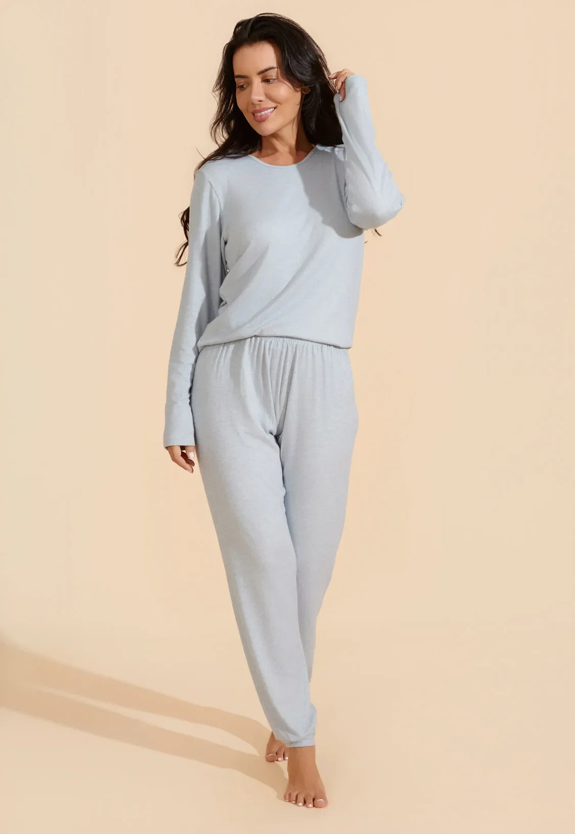 Pijama Longo de Viscose Flanelada Recco