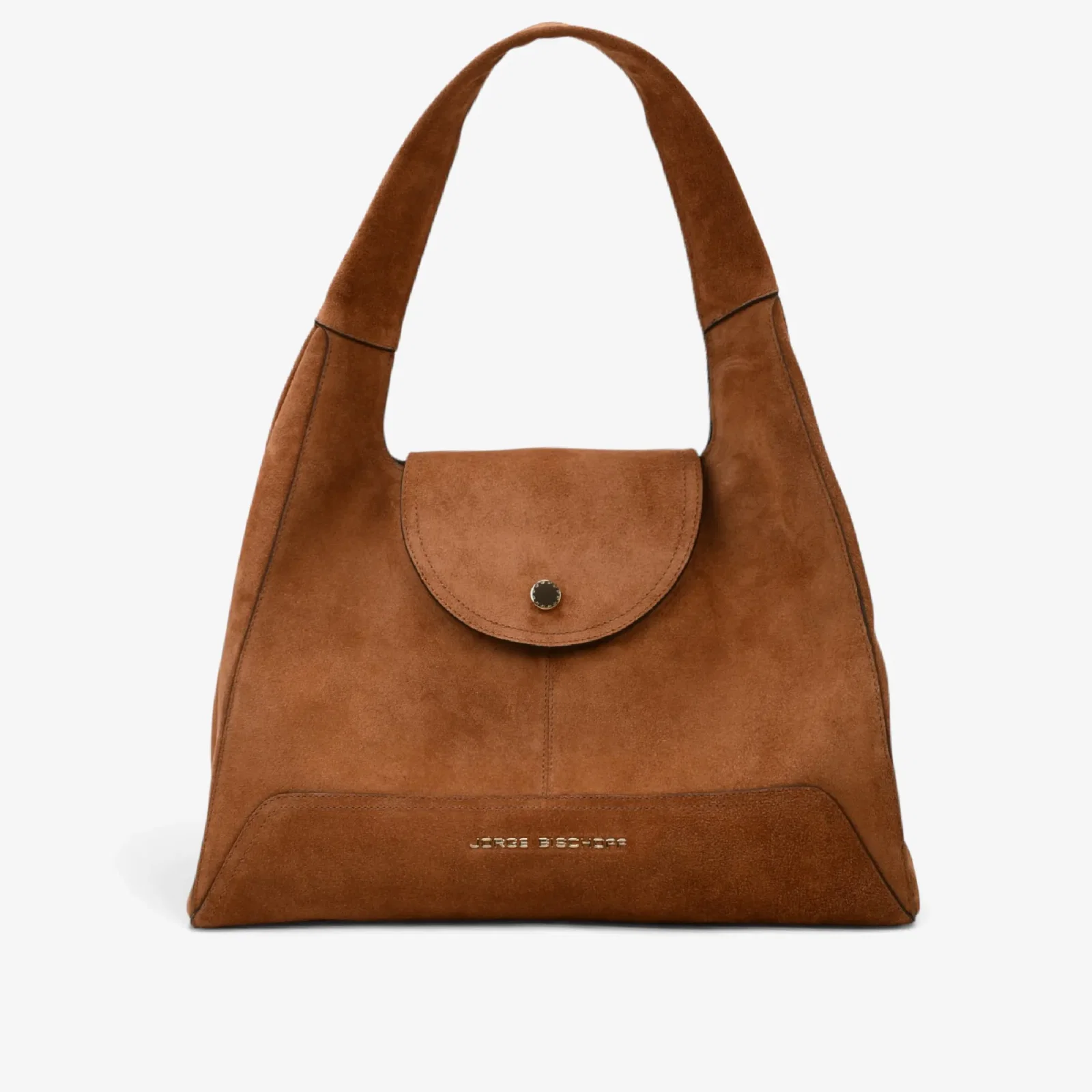 Bolsa De Ombro Caramelo Mascavo Camurça — imagem 1