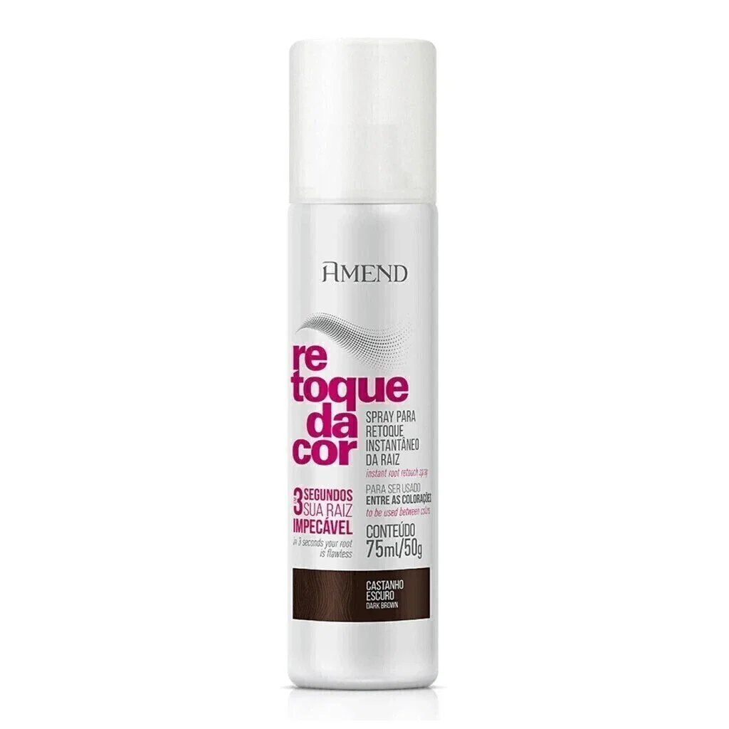 Spray Retoque da Cor Amend Castanho Escuro 75ml